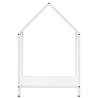 Firewood Rack White 40x25x60 cm | Durable Cold-Rolled Steel