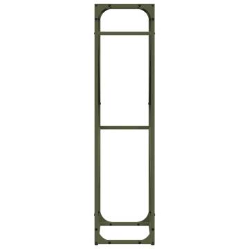 Olive Green Firewood Rack - 40x25x100 cm | Hipomarket