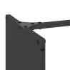 Firewood Rack Black 40x30x80 cm - Sturdy Cold-Rolled Steel