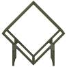 Olive Green Firewood Rack 50x25x50 cm - Durable Cold-Rolled Steel