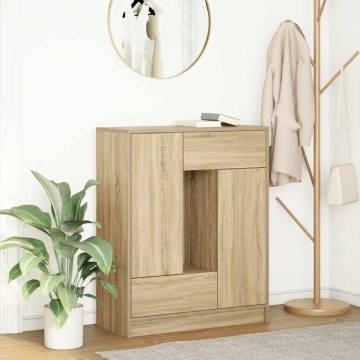 Sideboard with Drawers and Doors - Sonoma Oak | Hipo Market