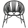 Garden Chair Set 3 pcs Black Poly Rattan - Comfort Outdoors