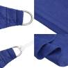 Triangular Sunshade Sail 3x4x5m - Durable HDPE, Blue