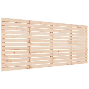 Elegant Wall Headboard - Solid Pine Wood 206x3x91.5 cm