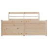 Wooden Bed Frame with Headboard 120x190 cm Small Double