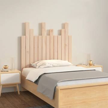 Elegant Wall Headboard - Solid Pine Wood - 82.5x3x80 cm