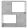 Stylish Concrete Grey Book Cabinet | 60x24x63 cm