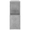 Stylish Concrete Grey Book Cabinet | 60x24x63 cm