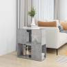 Stylish Concrete Grey Book Cabinet | 60x24x63 cm