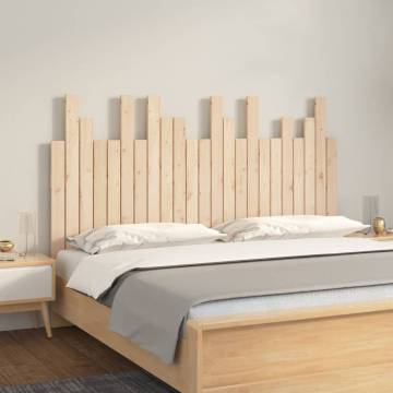 Elegant Solid Wood Pine Wall Headboard - 146.5x3x80 cm