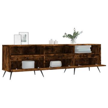 TV Cabinet Smoked Oak - Stylish & Practical Storage Solution