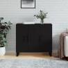  Sideboard Black 90x34x80 cm Engineered Wood Colour black Quantity in Package 1 