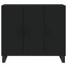 Modern Black Sideboard 90x34x80 cm - Durable & Stylish