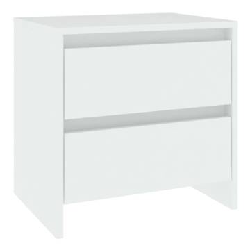 Elegant White Bedside Cabinet - 45x34.5 cm | HiPo Market