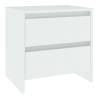 Elegant White Bedside Cabinet - 45x34.5 cm | HiPo Market