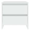 Elegant White Bedside Cabinet - 45x34.5 cm | HiPo Market