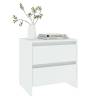 Elegant White Bedside Cabinet - 45x34.5 cm | HiPo Market