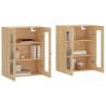 Stylish Wall Mounted Cabinets - Sonoma Oak | 2 pcs