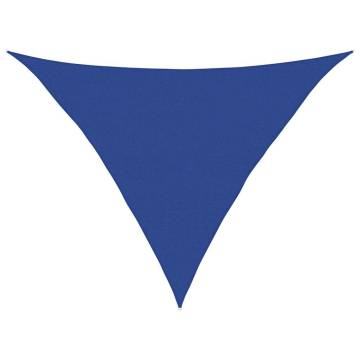 Triangular Blue Sunshade Sail 5x5x6 m - Durable HDPE