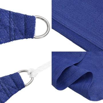 Triangular Blue Sunshade Sail 5x5x6 m - Durable HDPE