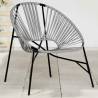  Garden Egg Chair Black and Light Grey Poly Rattan Colour black and light grey Quantity in Package 1 