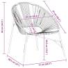 Garden Egg Chair - Black & Light Grey Poly Rattan | Hipo Market