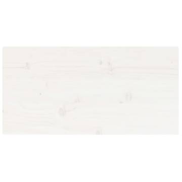 Table Top White 80x40 cm – Solid Pine Wood Rectangular