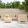 6 Piece Garden Sofa Set - Solid Wood Pine | HipoMarket