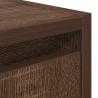 Wall-Mounted Bedside Cabinet - Brown Oak 38x34x40 cm