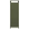 Olive Green Firewood Rack - Durable Cold-Rolled Steel