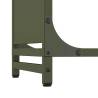 Olive Green Firewood Rack - Durable Cold-Rolled Steel