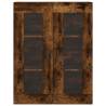 Wall Mounted Cabinets 2 pcs Smoked Oak - Elegant Storage Solution