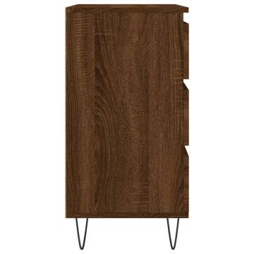 Stylish Brown Oak Sideboard - 60x35x70 cm | Hipo Market