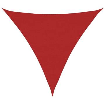 Red Sunshade Sail 6x6x6 m HDPE - UV Resistant & Easy to Install