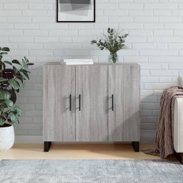 Modern Grey Sonoma Sideboard - 90x34x80 cm - HipoMarket