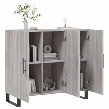 Modern Grey Sonoma Sideboard - 90x34x80 cm - HipoMarket