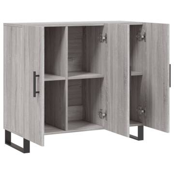 Modern Grey Sonoma Sideboard - 90x34x80 cm - HipoMarket