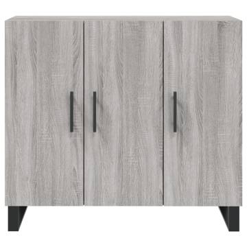 Modern Grey Sonoma Sideboard - 90x34x80 cm - HipoMarket