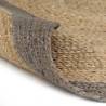 Handmade Jute Rug with Grey Border - 120cm | HipoMarket