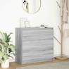  Sideboard Grey Sonoma 80x35x76 cm Engineered Wood Colour grey sonoma Quantity in Package 1 