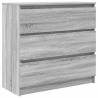 Sideboard Grey Sonoma 80x35x76 cm | Durable Engineered Wood