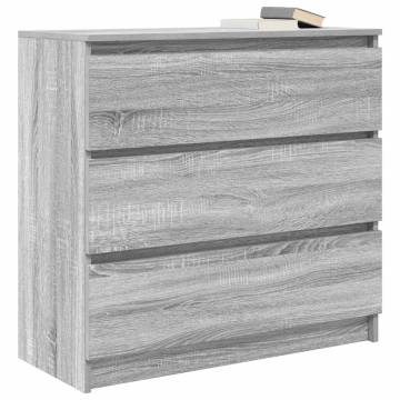 Sideboard Grey Sonoma 80x35x76 cm | Durable Engineered Wood