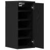 Shoe Cabinets 2 pcs Black Oak - Stylish Storage Solution