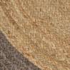 Handmade Jute Rug with Grey Border - 120cm | HipoMarket