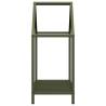 Olive Green Firewood Rack - Sturdy & Stylish 40x25x60 cm