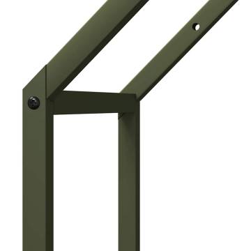 Olive Green Firewood Rack - Sturdy & Stylish 40x25x60 cm