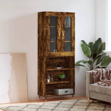 Highboard Smoked Oak - Stylish Storage Solution | HipoMarket