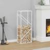  Firewood Rack White 40x25x100 cm Cold-rolled steel Size 40 x 25 x 100 cm Colour white 