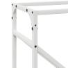 Firewood Rack White 40x25x100 cm - Durable Cold-Rolled Steel