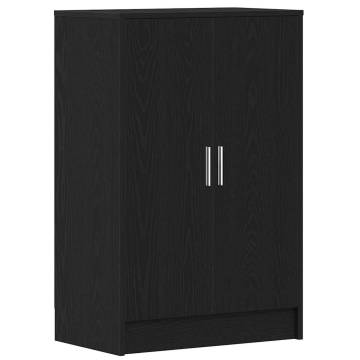 Shop Stylish Black Oak Shoe Cabinet - 60x35x92 cm